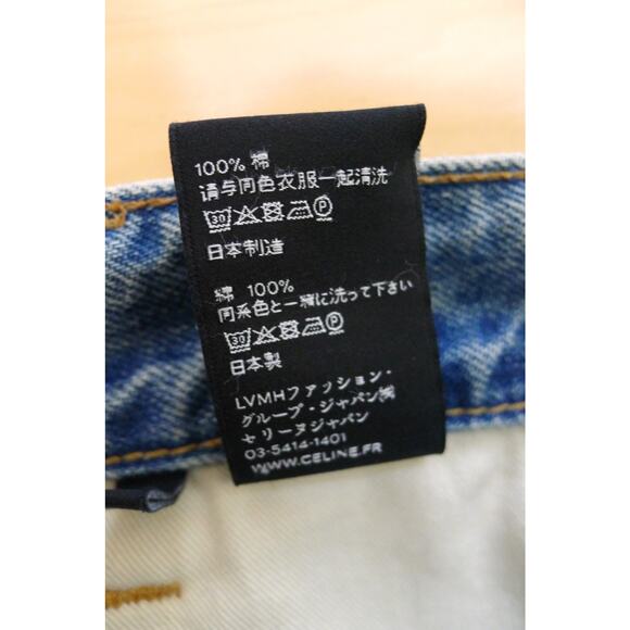 CELINE Margaret High Rise Denim Jeans Supersonic Wash Made in Japan 27 $1350 - Picture 7 of 13